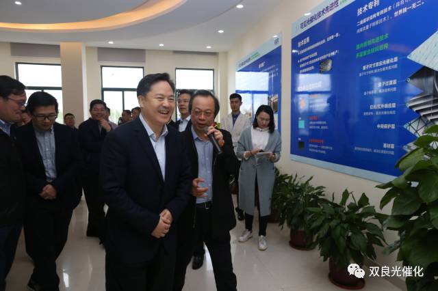 江陰市委書記走進(jìn)<a href=http://www.v99sp.com target=_blank class=infotextkey>雙良</a><a href=http://www.v99sp.com target=_blank class=infotextkey>新型光催化</a>